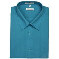 Armando Men's Turquoise Convertible Cuff Dress Shirt