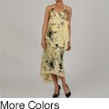 Issue New York Women's Silk Floral Print Halter-top Evening Dress