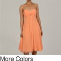 Issue New York Women's Silk Spaghetti Strap Evening Dress