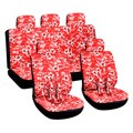Hawaiian Red 16-piece Car Seat Cover Set