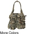 Journee Collection Women's Ruffled Python Print Shopper Bag