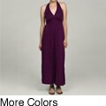 24/7 Comfort Apparel Women's Halter Maxi Dress