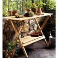 Wood Console Table/ Potting Bench