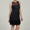 London Times Women's Shimmer Sleeveless Dress