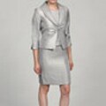 Jessica Howard Women's Petite 2-piece Split Sleeve Jacket Dress
