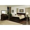 Abbyson Living Kingston 5-piece Espresso Sleigh King-size Bedroom Set