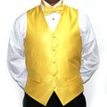 Ferrecci Men's Yellow Four-piece Vest Set