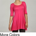 24/7 Comfort Apparel Women's 3/4-sleeve Tunic