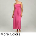 24/7 Comfort Apparel Women's Strapless Maxi Dress