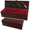 VIP Wine Accessories 4-piece Rosewood Wine Accessory Box 
