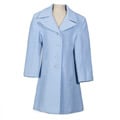 Stephanie Mathews Girl's Powder Blue Wool-blend Coat