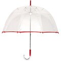 Tina T 48-inch Clear/Red Bubble Umbrella