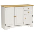 New Visions by Lane Kitchen Essentials White/Maple Buffet