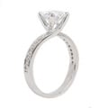 NEXTE Jewelry High-polish Silvertone Prong-set Cubic Zirconia Ring