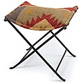 Iron Kilim Cloth Seat Stool (India)