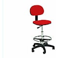 Martin Stiletto Red Drafting-height Chair with Pneumatic Lift