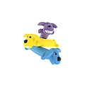Multipet Mini Loofa Latex Plush Filled Dog Toy (Pack of 3)