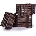 Distressed Wood Crates (Set of 3)