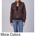 Ci Sono by Journee Junior's Zippered Faux Leather Jacket
