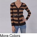 Ci Sono by Journee Junior's Striped Belted Cardigan