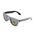 Unisex Black/ White Flannel Fashion Sunglasses