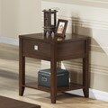 New Jersey Brown Wood Modern End Table