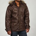 Rocawear Men's Removable Faux Fur Trim Hood Coat