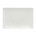 Red Vanilla Marble White Rectangular Platter