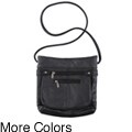 Journee Collection Genuine Leather Cross-body Bag