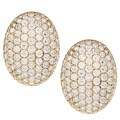Kurt Wayne 18k Yellow Gold 17ct TDW Diamond Estate Earrings (G-H, VS1-VS2)
