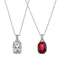 Sterling Silver Gemstone Necklace