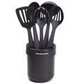 KitchenAid Black Ceramic Crock with Tools