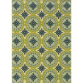 Catalina Green/Ivory Outdoor Area Rug (3'10 x 5'6)
