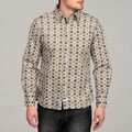 English Laundry by John Lennon Men's Floral Print Woven Shirt