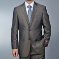 Giorgio Fiorelli Men's Brown Teakweave 2-button Suit
