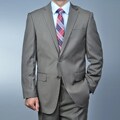 Giorgio Fiorelli Men's Mocha Shadow Stripe 2-button Suit