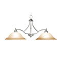 Woodbridge Lighting Anson 2-light Satin Nickel Island Light Fixture