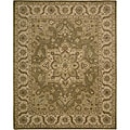 Hand-tufted Caspian Green Wool Rug (2'6 x 4')