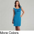 Tiana B. Women's Ruffle Neckline Dress