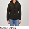 Esprit Women's Junior Quilted Toggle Hooded Jacket