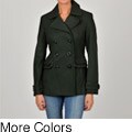Esprit Women's Double-breasted Wool-blend Peacoat