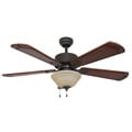 EcoSure Rumson Bowl Light/Bronze 52-inch Ceiling Fan