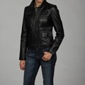 Kenneth Cole Women's Black Leather Jacket