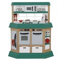 American Plastic Toys Cookin Kitchen Play Set with Realistic Burners.