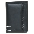 Buxton Men's Black Luciano ID Tri-fold Wallet