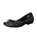 Sam & Libby 'Zees' Black and Animal Print Ballet Flats