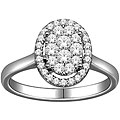 De Couer 10k White Gold 1/2ct TDW Diamond Engagement Ring (H-I, I2)