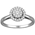 De Couer 10k White Gold 1/3ct TDW Diamond Engagement Ring (H-I, I2)