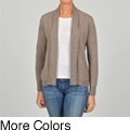 In Cashmere Women's Cashmere Open-front Cardigan