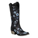 Lane Boots Women's Black/ Blue 'Sakura' Cowboy Boots